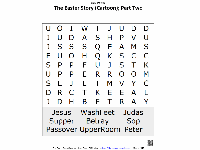 The Easter Story (Cartoon); Part 2 Word Search Logo